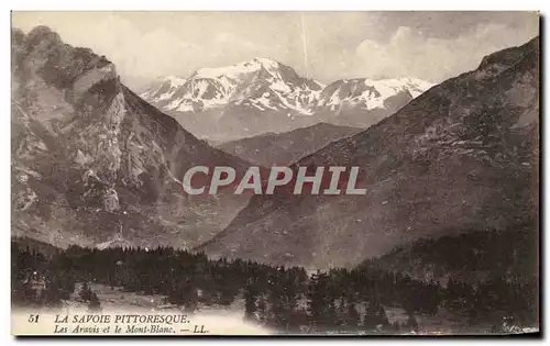 Cartes postales La Savoie Pittoresque Les Aravis Et Le Mont Blanc