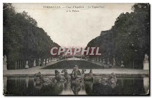 Ansichtskarte AK Versailles Char d&#39Apollon Le Tapis Vert et le Palais