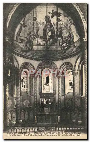 Ansichtskarte AK Cadouin Interieur de L&#39Abbaye de L&#39Ordre des Citeaux