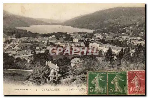 Cartes postales Gerardmer La Ville et le lac