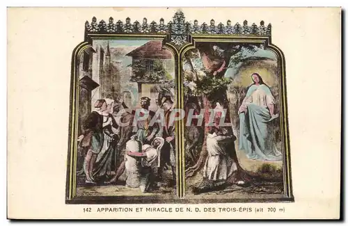 Cartes postales Apparition et Miracle de ND Des Trois Epis