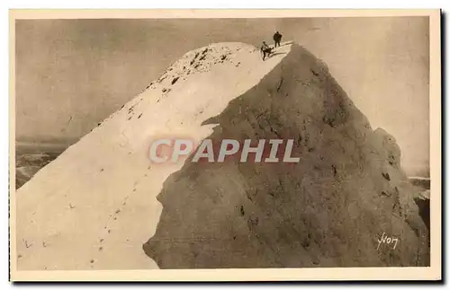 Cartes postales Environs de Salers Sommet du Puy Mary en hiver Alpinisme