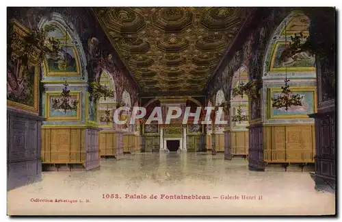 Cartes postales Palais de Fontainebleau Galerie Henri II