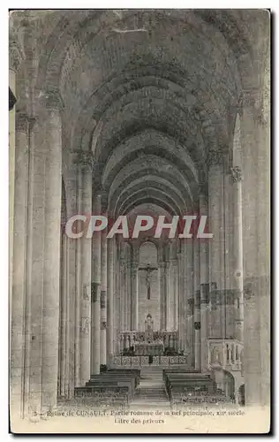 Ansichtskarte AK Eglise de Cunault Partle romane de la nef Principale