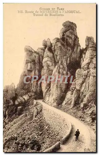 Ansichtskarte AK Gorges Du Tarn Route de Meyrueis a L&#39Aicoual Tunnel de Bouilleres