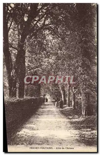 Cartes postales Ferney Voltaire Allee du Chateau