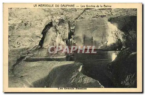 Ansichtskarte AK La Merveille Du Dauphine Les Grottes De La Balme Les grands bassins