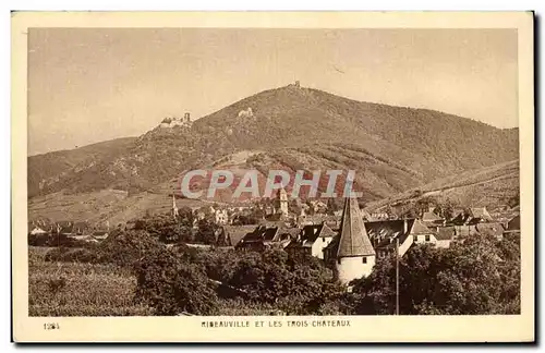 Ansichtskarte AK Ribeauville Et Les Trois Chateaux