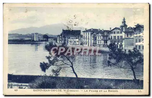 Ansichtskarte AK Saint Jean De Luz Ciboure Le Phare Et La Rhune