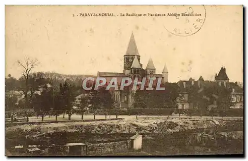 Cartes postales Paray Le Monial La Basilique Et l&#39Ancienne Abbaye Benedictine