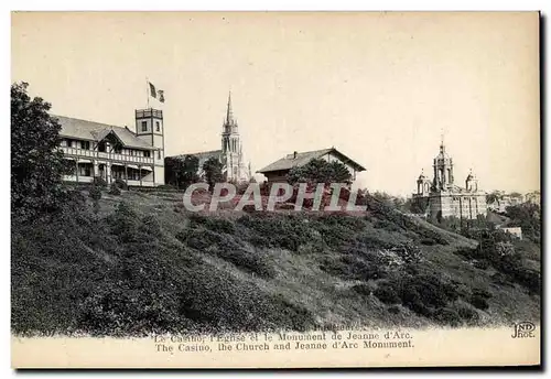 Cartes postales Le Casino L&#39Eglise Et Le Monument De Jeanne d&#39Arc Bon Secours