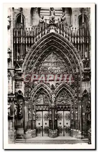 Cartes postales Thann La Cathedrale Le Portail Central