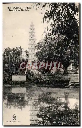 Cartes postales Tonkin Hanoi Bonzerie de Bac Mai Vietnam