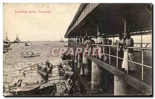 Ansichtskarte AK Landing Jetty Colombo Sri Lanka Ceylan