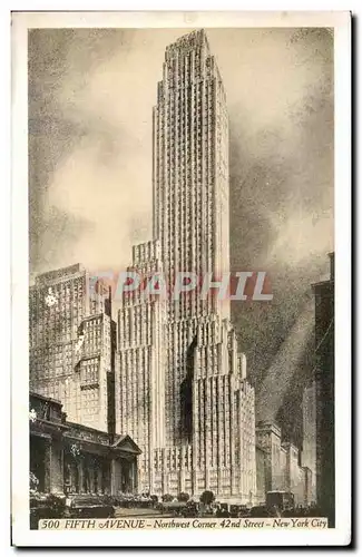 Cartes postales Fifth Avenue Northwest Corner New York City