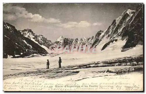 Cartes postales Glacier d&#39Argentieres et les Courtes