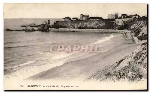 Cartes postales Biarritz La Cote des Basques