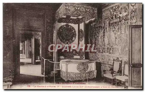 Cartes postales Le Chateau D&#39Henri IV Chambre Louis XIV