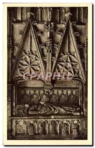 Cartes postales Ambronay Interieur de l'Eglise Tombeau de l'Abbe Jacques de mauvoisin