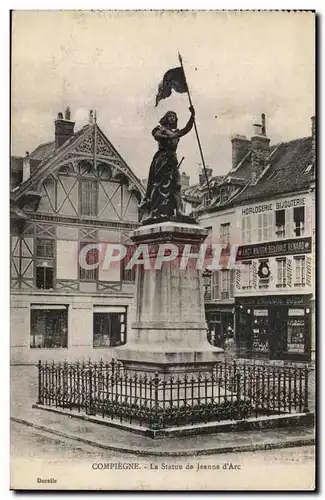 Cartes postales Compiegne La Statue de Jeanne d&#39Arc