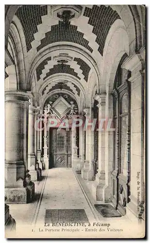 Cartes postales La Benedictine a Fecamp La Porterie Principale Entree des Visiteurs