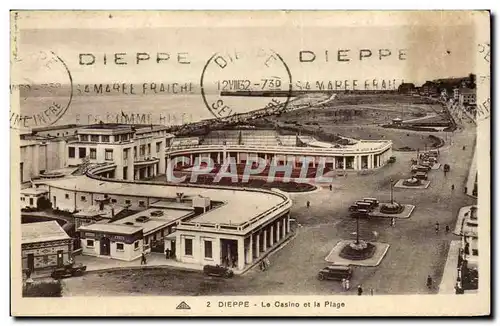 Cartes postales Dieppe Le Casino et la Plage