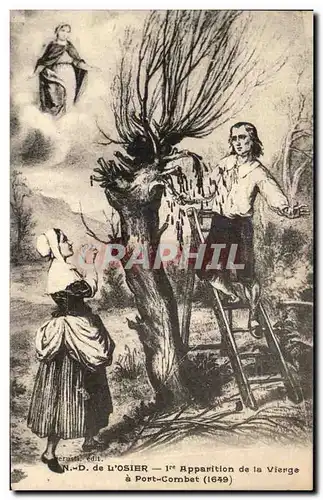 Ansichtskarte AK ND de L&#39osier Apparition de la Vierge a Port Combet 1649