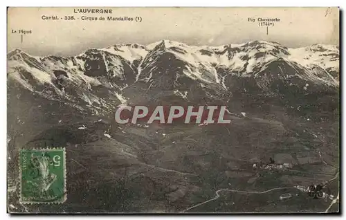 Cartes postales L&#39Auvergne Cirque De Mandailles