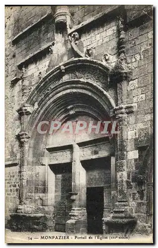 Cartes postales Monpazier Portail De l'Eglise