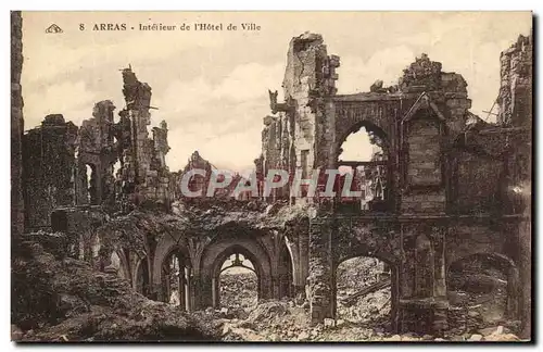 Cartes postales Arras Interieur De l&#39Hotel De Ville Militaria