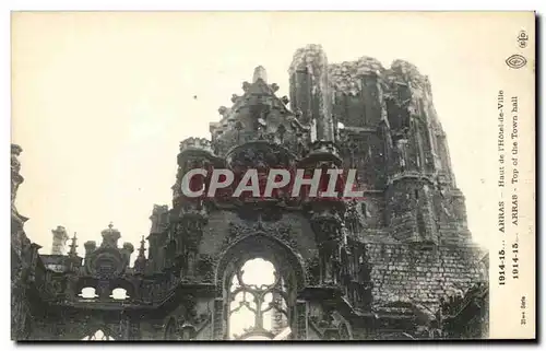 Ansichtskarte AK Arras Haut De l&#39Hotel de ville Militaria