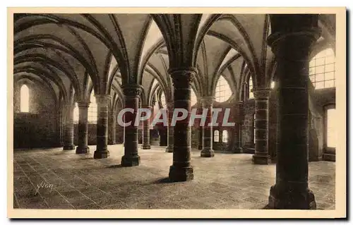 Ansichtskarte AK La Douce France Le Mont St Michel Abbaye Salle Des Chevaliers