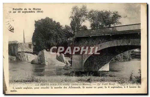 Cartes postales Bataille De La Marne La Ferte Sous Jouarre Le Pont neuf Militaria