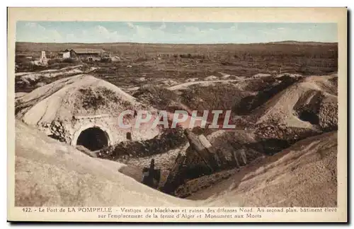 Ansichtskarte AK Le Fort De La Pompelle Vestiques Des Blockaus Et Nord Au Second Plan Militaria