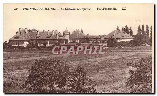 Cartes postales Thonon Les Bains Le Chateau de Ripaille Vue d&#39ensemble