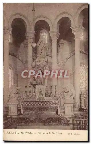 Cartes postales Paray le Monial Choeur de la Basilique