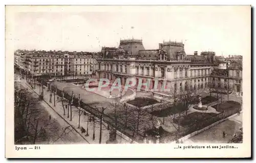 Cartes postales Lyon La Prefecture et ses Jardins