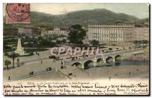 Ansichtskarte AK Nice Le Jardin Public Pris de la Jetee Promenade