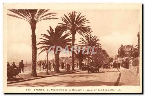 Cartes postales Cannes la Promenade De la Croisette