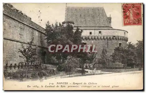 Cartes postales Nantes Remparts de Chateau