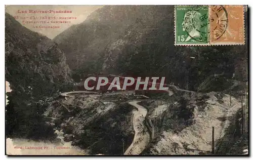 Cartes postales Les Hautes Pyrenees Cauterets Route de Pierrefitte a Cauterets Le Colimacon