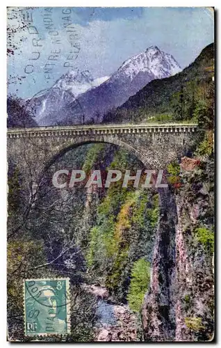 Ansichtskarte AK Route de Gavarnie Le pont Napoleon