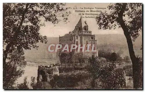 Ansichtskarte AK La Dordogne Pittoresque Chateau de Montfort et la Dordogne