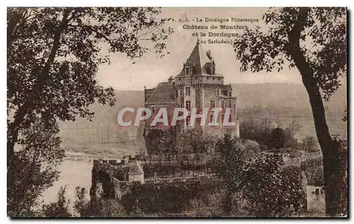Cartes postales La Dordogne Pittoresque Chateau de Montfort et la Dordogne