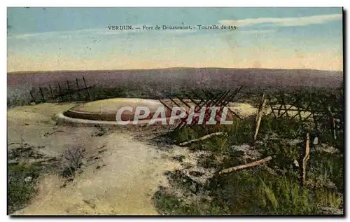 Cartes postales Verdun Fort de Douaumont Tourelle Militaria