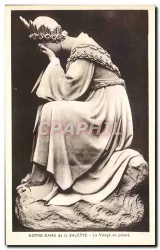 Cartes postales Notre Dame de la Salette La Vierge en Pieurs