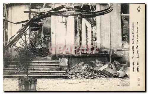 Ansichtskarte AK Luneville La Sous Prefecture Militaria