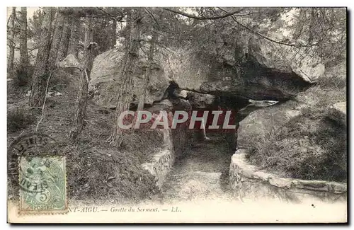 Ansichtskarte AK Mont Aigu Grotte Du Serment