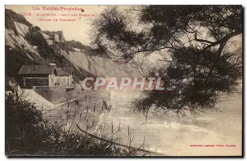 Cartes postales Biarritz Core des basques Etude de Tamaris