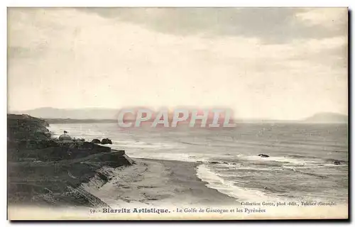 Ansichtskarte AK Biarritz Aetistique Le Golfe Gascogne et les Pyrenees